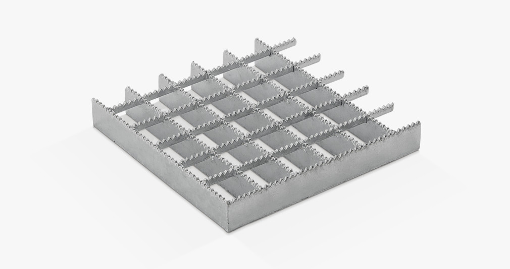 Grille Pressée avec Denture en Dents de Scie