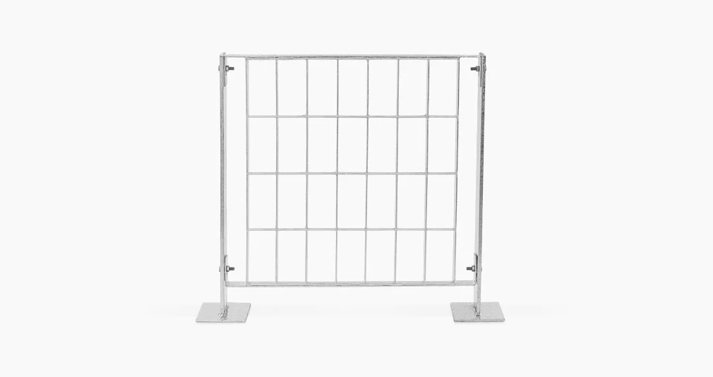 Clôture en Grille Ancrée avec Platinés